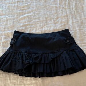 Black Pleated Skirt